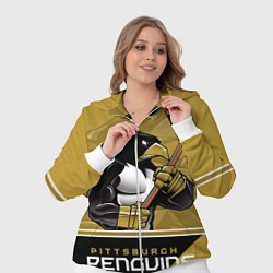 Женский 3D-костюм Pittsburgh Penguins, цвет: 3D-белый — фото 2