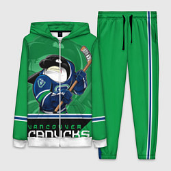 Женский 3D-костюм Vancouver Canucks, цвет: 3D-белый