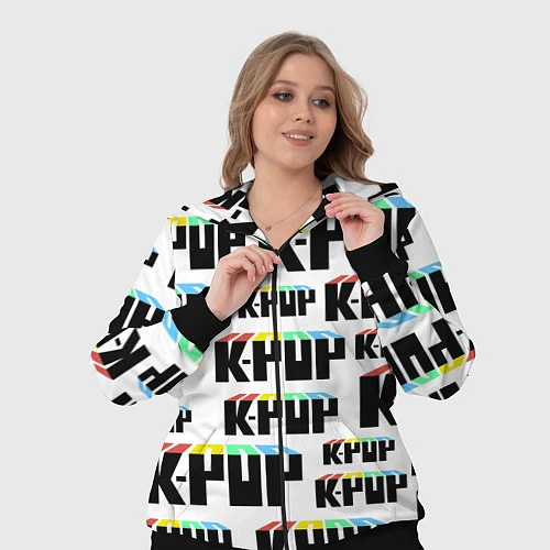 Женский костюм K-pop Pattern / 3D-Черный – фото 3