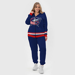 Женский 3D-костюм Columbus Blue Jackets, цвет: 3D-красный — фото 2