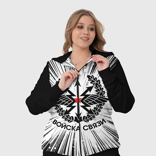 Женский костюм Войска связи / 3D-Черный – фото 3