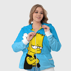 Женский 3D-костюм Задумчивый Барт, цвет: 3D-белый — фото 2