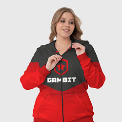 Женский 3D-костюм Gambit Gaming Uniform, цвет: 3D-красный — фото 2