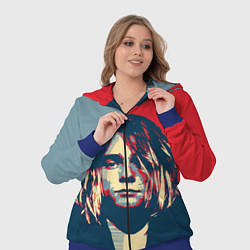 Женский 3D-костюм Kurt Cobain, цвет: 3D-синий — фото 2