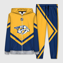 Женский 3D-костюм NHL: Nashville Predators, цвет: 3D-меланж