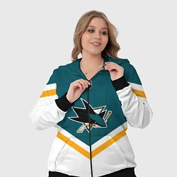 Женский 3D-костюм NHL: San Jose Sharks, цвет: 3D-черный — фото 2