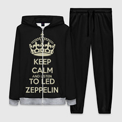 Женский 3D-костюм Keep Calm & Led Zeppelin, цвет: 3D-меланж