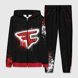 Женский 3D-костюм FaZe Clan: Black collection, цвет: 3D-красный