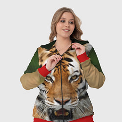 Женский 3D-костюм Рык тигра, цвет: 3D-красный — фото 2