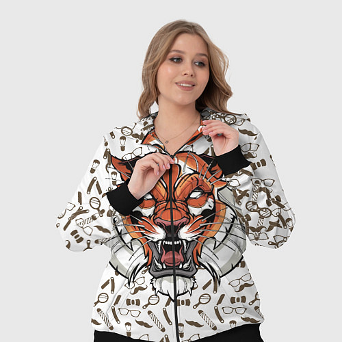 Женский костюм Тигр-барбер / 3D-Черный – фото 3