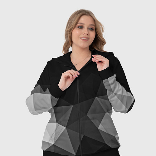 Женский костюм Abstract gray / 3D-Черный – фото 3