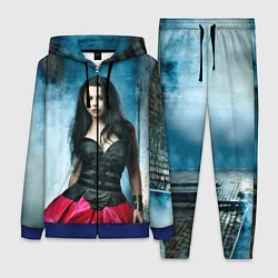 Женский 3D-костюм Evanescence, цвет: 3D-синий