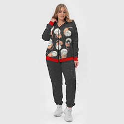 Женский 3D-костюм Космические котики, цвет: 3D-красный — фото 2