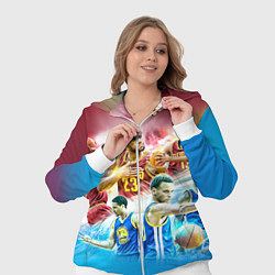 Женский 3D-костюм Golden State Warriors, цвет: 3D-белый — фото 2