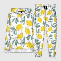 Женский 3D-костюм Лимончики, цвет: 3D-белый