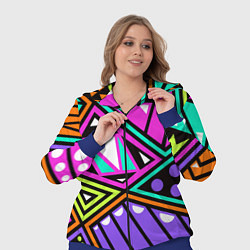 Женский 3D-костюм Geometry, цвет: 3D-синий — фото 2