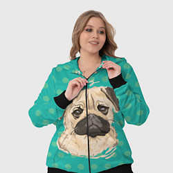 Женский 3D-костюм Pug Mops, цвет: 3D-черный — фото 2