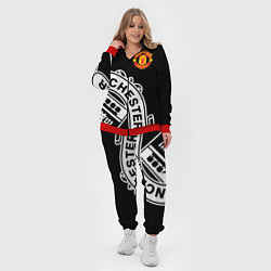 Женский 3D-костюм Man United: Black Collection, цвет: 3D-красный — фото 2