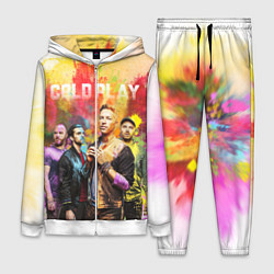 Женский 3D-костюм Coldplay, цвет: 3D-белый