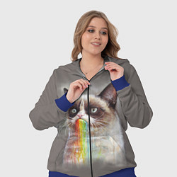 Женский 3D-костюм Grumpy Cat, цвет: 3D-синий — фото 2