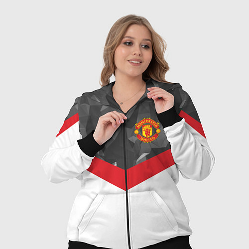 Женский костюм Man United FC: Grey Polygons / 3D-Черный – фото 3