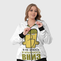 Женский 3D-костюм Я не злюсь, я улыбаюсь вниз, цвет: 3D-черный — фото 2