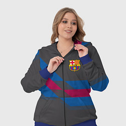 Женский 3D-костюм Barcelona FC: Dark style, цвет: 3D-синий — фото 2