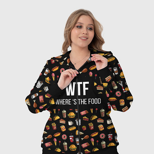 Женский костюм WTF Food / 3D-Черный – фото 3
