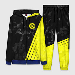 Женский 3D-костюм FC Borussia Dortmund: Abstract, цвет: 3D-синий