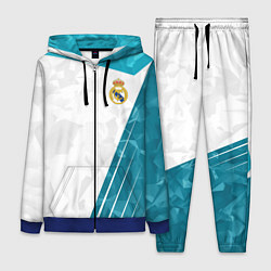 Женский 3D-костюм FC Real Madrid: Abstract, цвет: 3D-синий