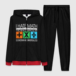 Женский 3D-костюм Ed Sheeran: I hate math, цвет: 3D-красный