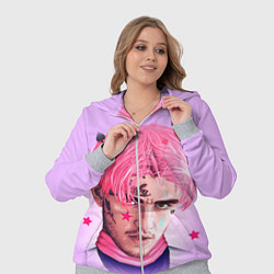 Женский 3D-костюм Lil Peep: Pink Edition, цвет: 3D-меланж — фото 2