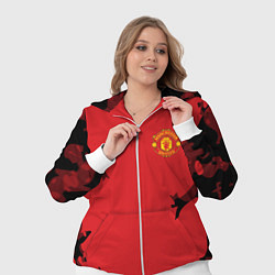 Женский 3D-костюм FC Manchester United: Red Original, цвет: 3D-белый — фото 2