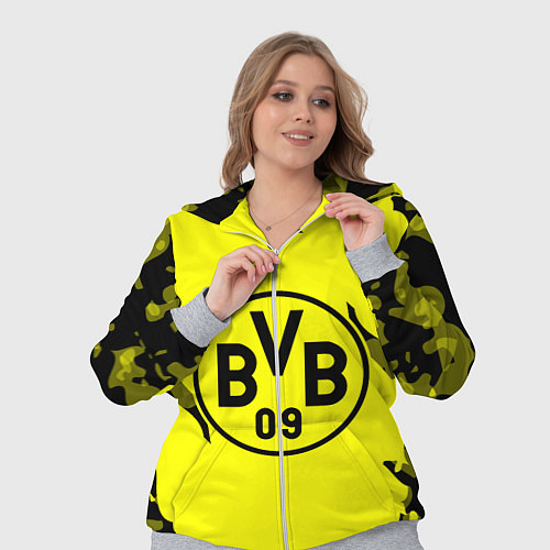 Женский костюм FC Borussia Dortmund: Yellow & Black / 3D-Меланж – фото 3