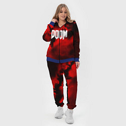 Женский 3D-костюм DOOM: Red Fog, цвет: 3D-синий — фото 2