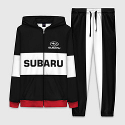 Женский 3D-костюм Subaru: Black Sport, цвет: 3D-красный