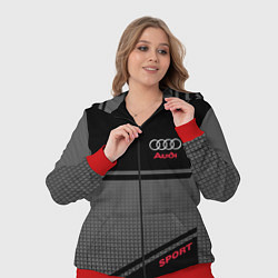 Женский 3D-костюм Audi: Crey & Black, цвет: 3D-красный — фото 2