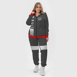 Женский 3D-костюм Audi: Grey Sport, цвет: 3D-красный — фото 2