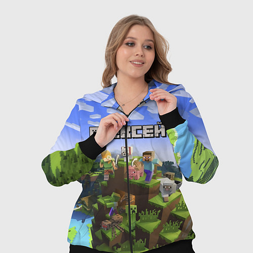 Женский костюм Майнкрафт: Алексей / 3D-Черный – фото 3