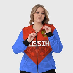 Женский 3D-костюм Russia Red & Blue, цвет: 3D-черный — фото 2