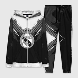 Женский 3D-костюм FC Real Madrid: Black Style, цвет: 3D-белый