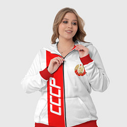 Женский 3D-костюм СССР: White Collection, цвет: 3D-красный — фото 2