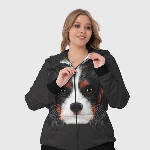 Женский костюм Cavalier King Charles / 3D-Черный – фото 3