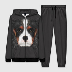 Женский 3D-костюм Cavalier King Charles, цвет: 3D-черный