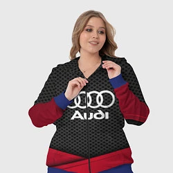 Женский 3D-костюм Audi: Grey Carbon, цвет: 3D-синий — фото 2