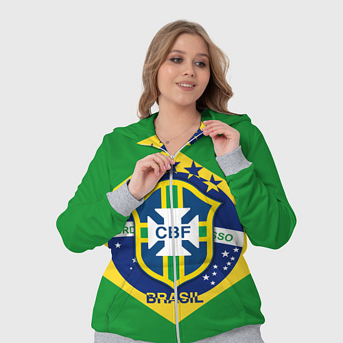 Женский костюм CBF Brazil / 3D-Меланж – фото 3
