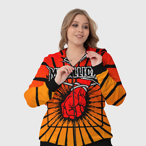 Женский костюм Metallica Fist / 3D-Черный – фото 3