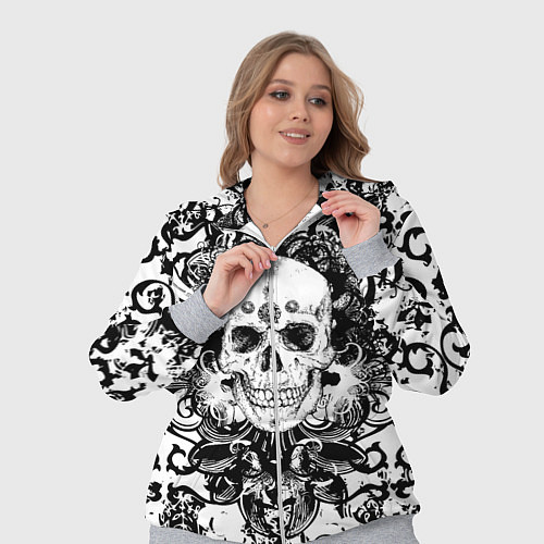 Женский костюм Grunge Skull / 3D-Меланж – фото 3