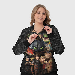 Женский 3D-костюм How to Train Your Dragon, цвет: 3D-черный — фото 2