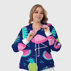 Женский 3D-костюм Фруктовый фламинго, цвет: 3D-белый — фото 2